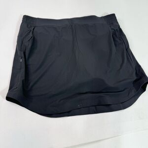 Coolibar Skirt Womens XXL 2X Pisa Travel Skort Black UPF 50 Pockets Activewear